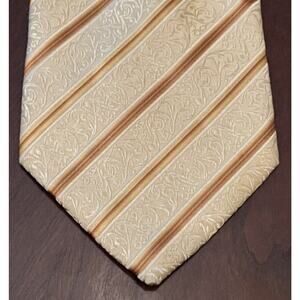 Umberto Frasi Gold Hand Made 100% Polyester Men’s Neck Tie Made In China